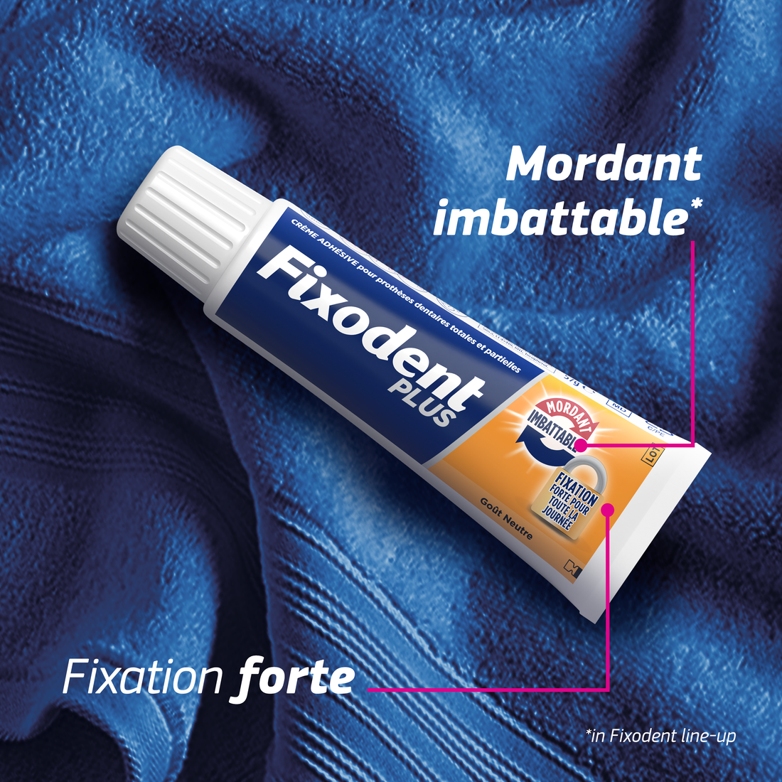 Fixodent Plus Mordant Imbattable - Crème Adhésive - 57g