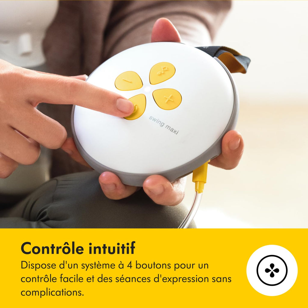 MEDELA Swing Maxi Hands-Free - Tire-lait électrique double, coquilles 21/24 mm