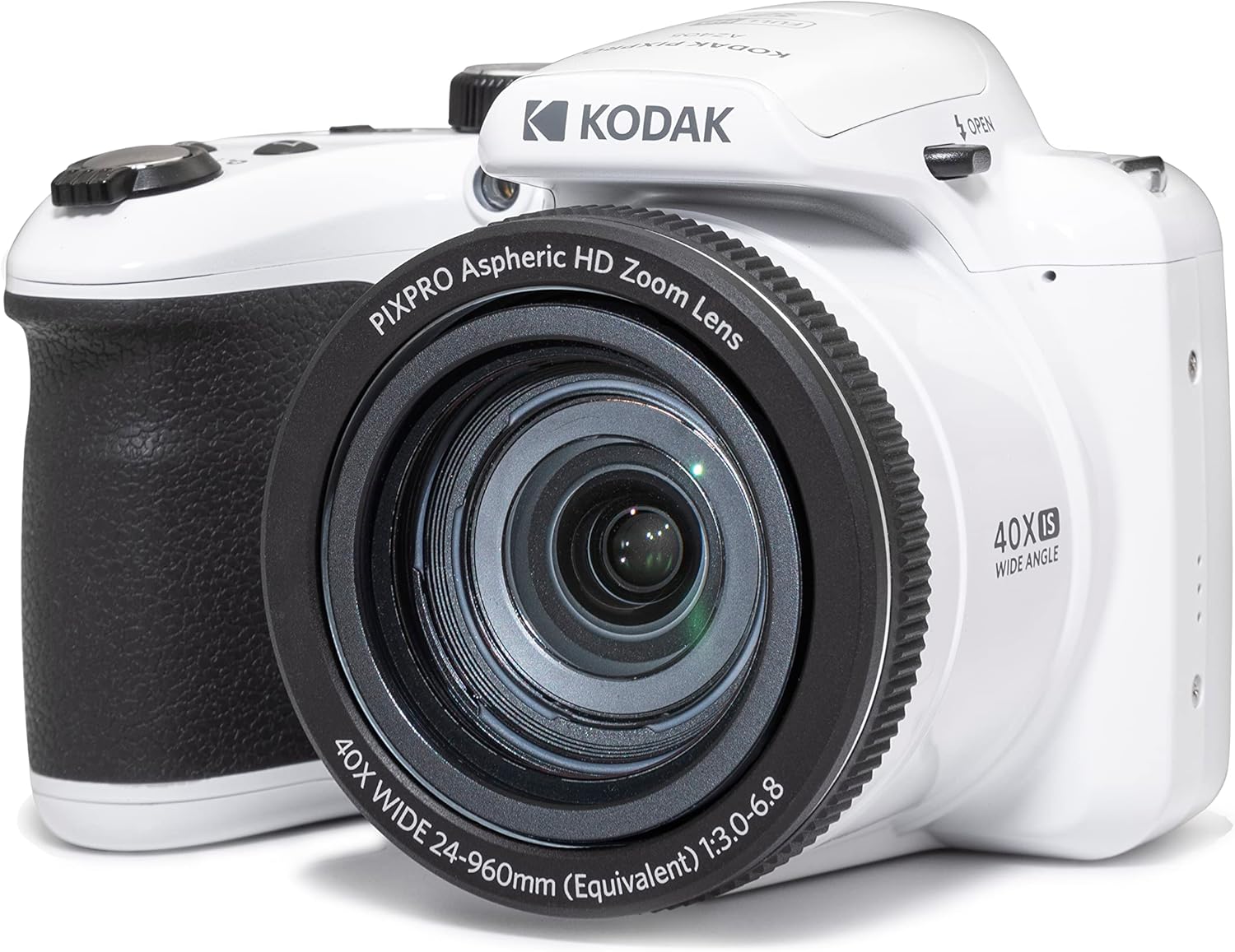 Kodak Appareil photo bridge numérique avec zoom optique 40x (Blanc)