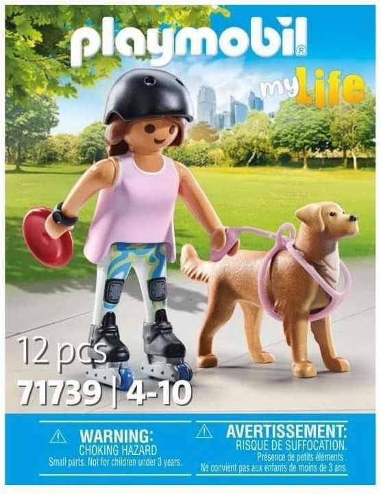 PLAYMOBIL Special Plus Set Fille avec Chien et Trottinette (MPN : 71739)