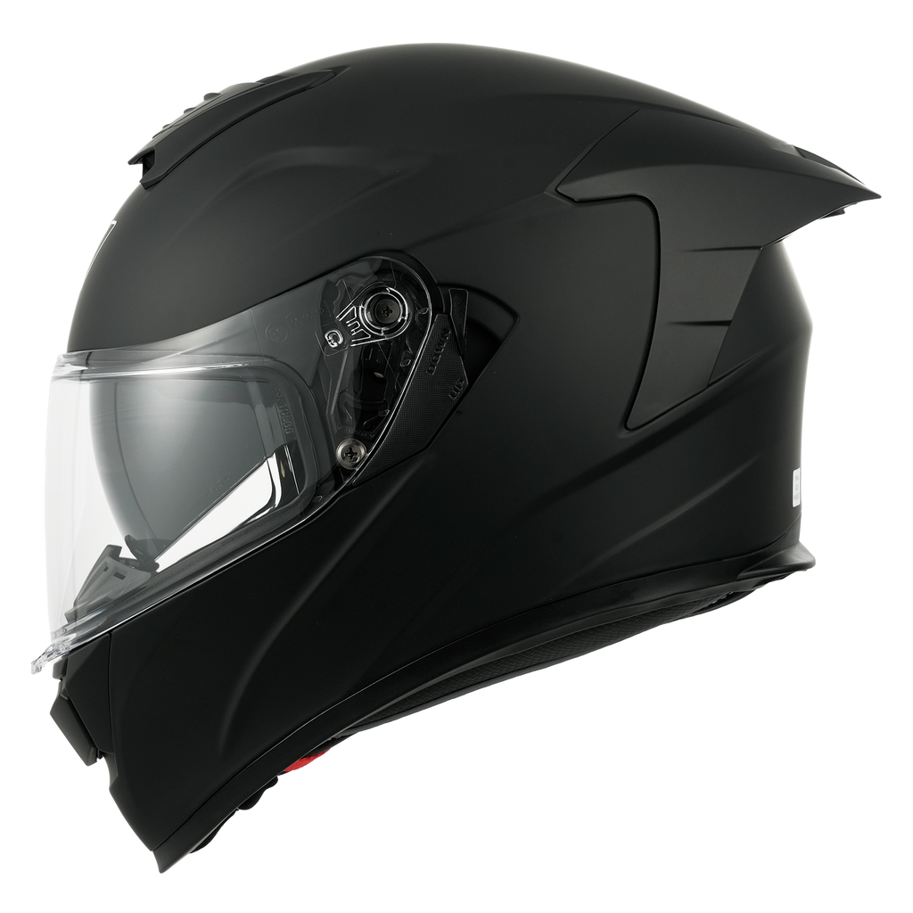 MY-936 Casque de moto intégral, avec visière solaire, certifié ECE 22.06, unisexe pour hommes et femmes, noir mat, taille XL
