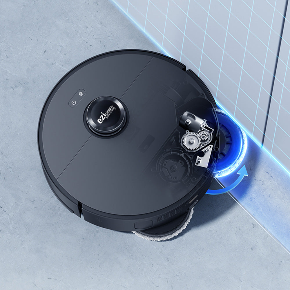 EziClean Robot aspirateur laveur connecté LIDAR avec fonction lavage et station de vidage de poussière EZIclean® PureFlow MAX