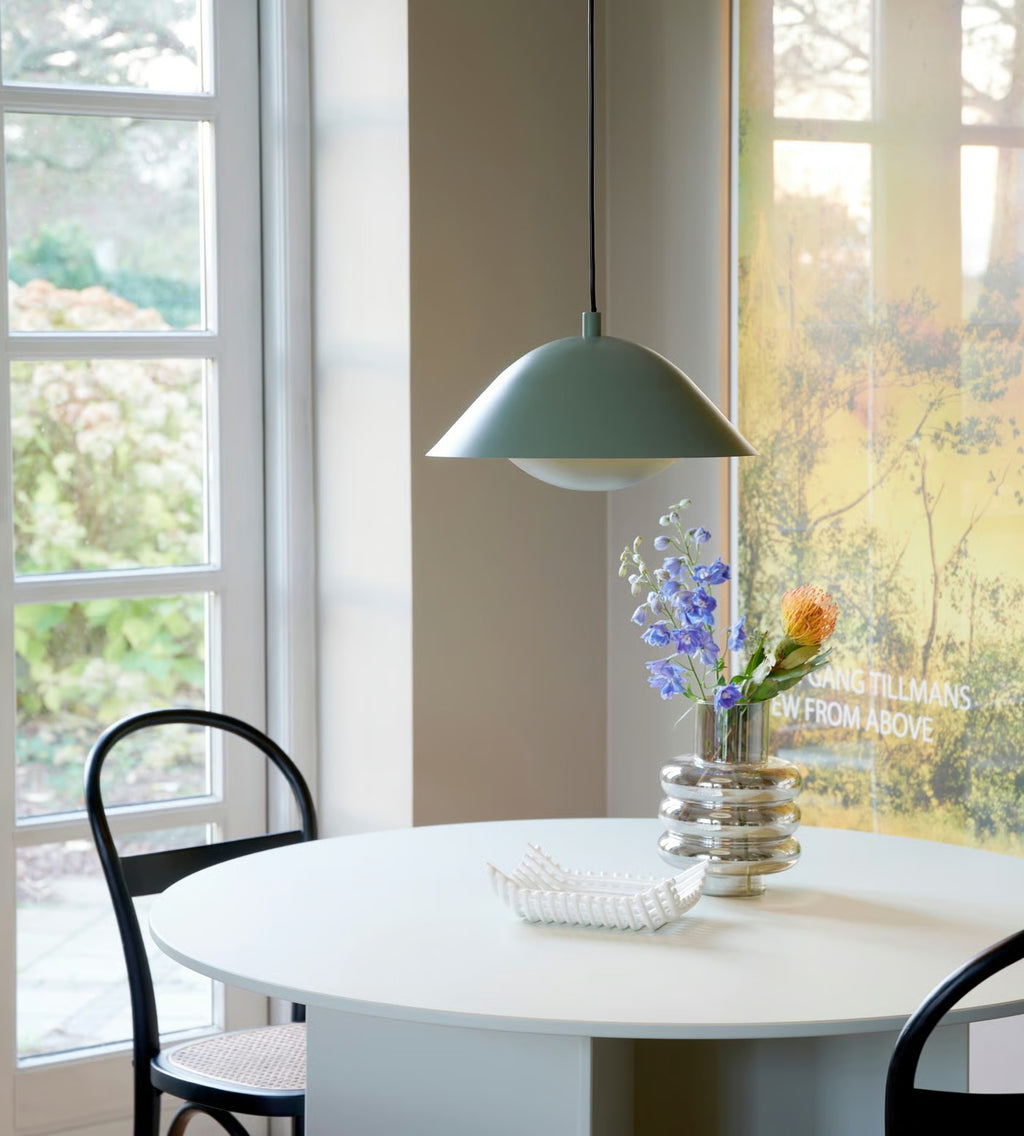 Suspension FREYA 35 métal vert poudré IP20 E27 - Nordlux, Intérieur