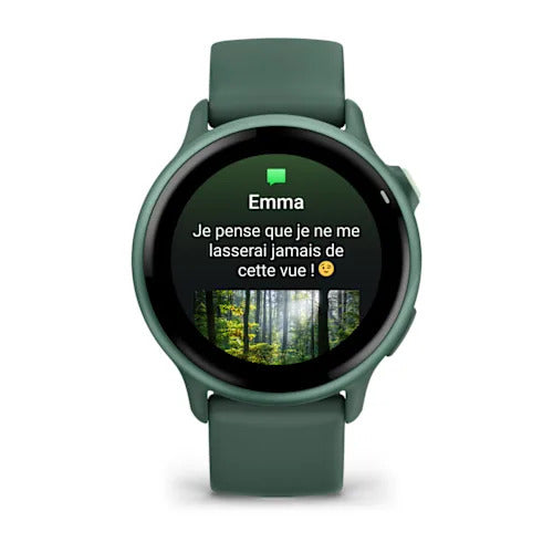 Garmin Vivoactive 6 GPS, Vert jaspe, Boîtier vert jaspe