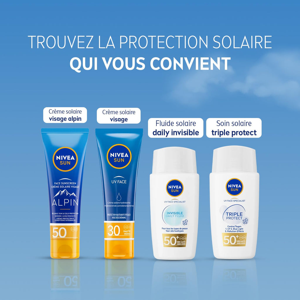 NIVEA SUN Fluide UV Quotidien Ultra-Léger Claire SPF50+ - 40 ml