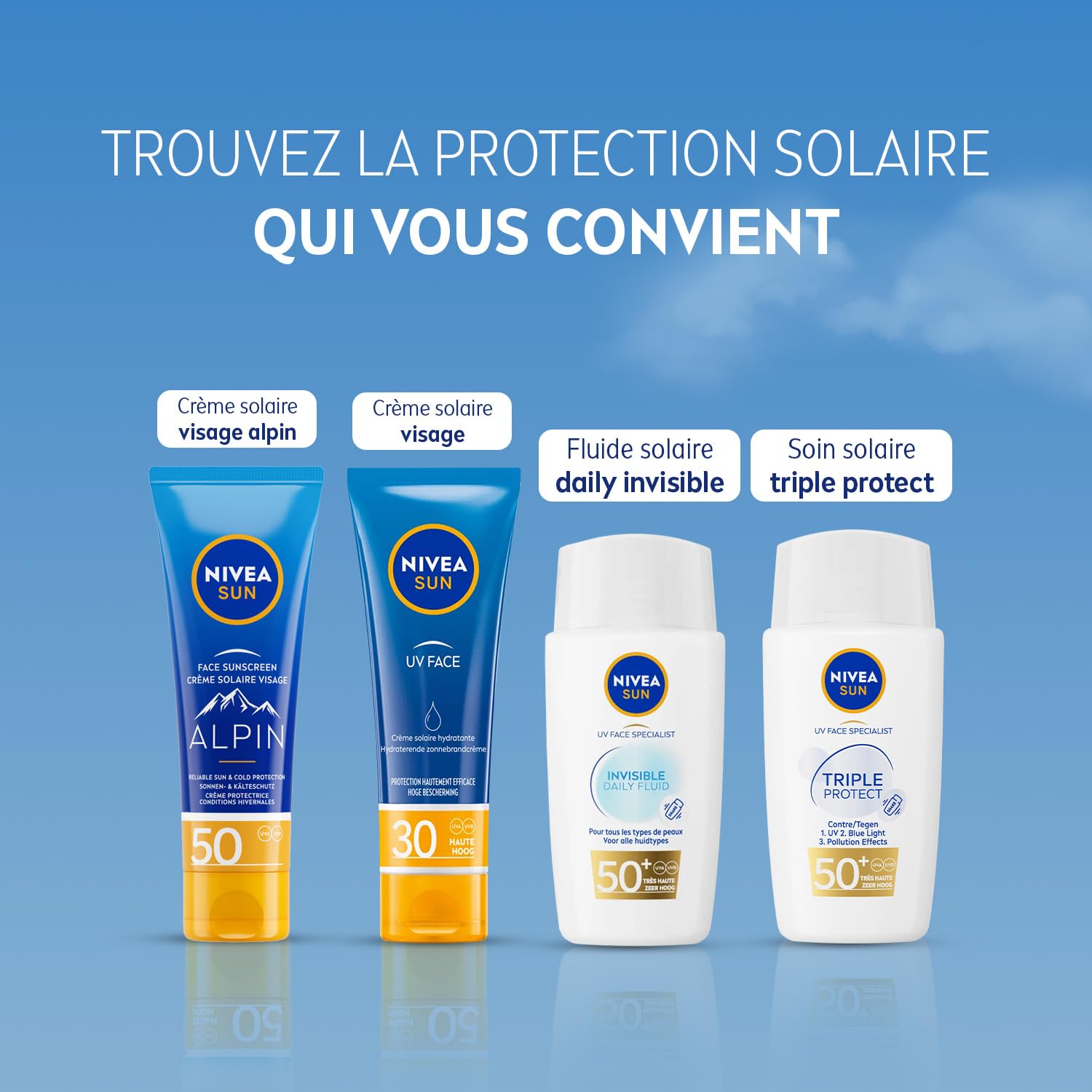 NIVEA SUN Fluide UV Quotidien Ultra-Léger Claire SPF50+ - 40 ml