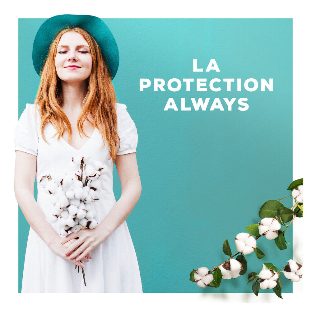 Always Serviettes Hygiéniques Protection Coton Taille 1 Normal Paquet de 88 Serviettes (4 Paquets de 22)