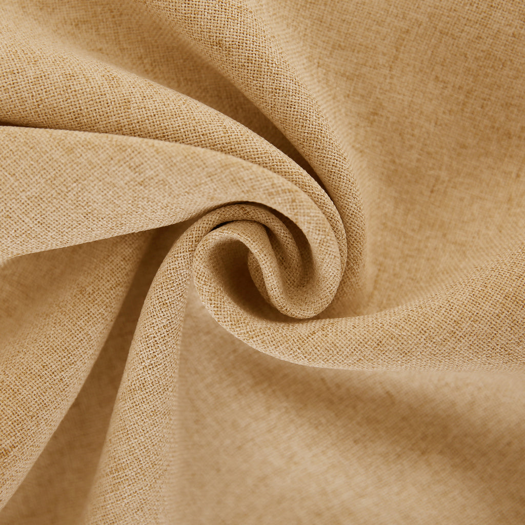 Deconovo housse de coussin en tissu aspect lin, coloris orange, 50 x 50 cm, 1 pièce