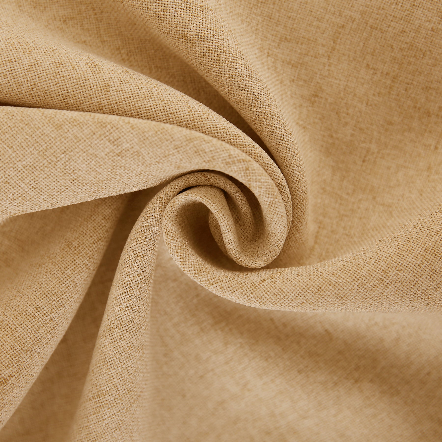 Deconovo housse de coussin en tissu aspect lin, coloris orange, 50 x 50 cm, 1 pièce