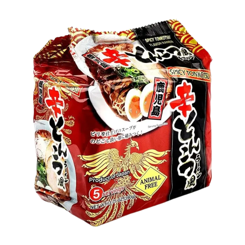 Higashimaru Ramen epicés atyle Tonkotsu 5 portions 390 g/paquet