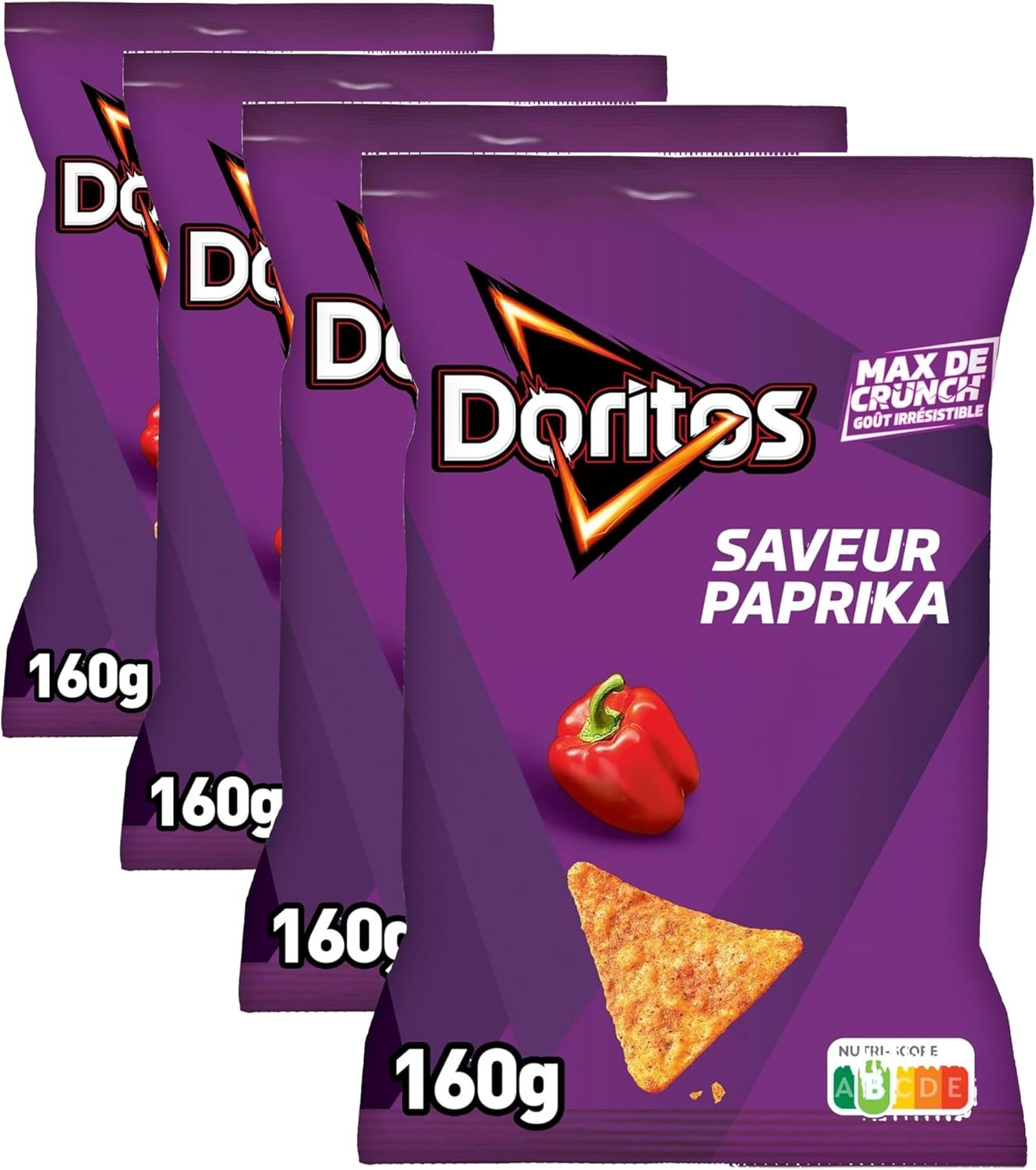 Doritos Chips de Tortilla Saveur Paprika, 160 g