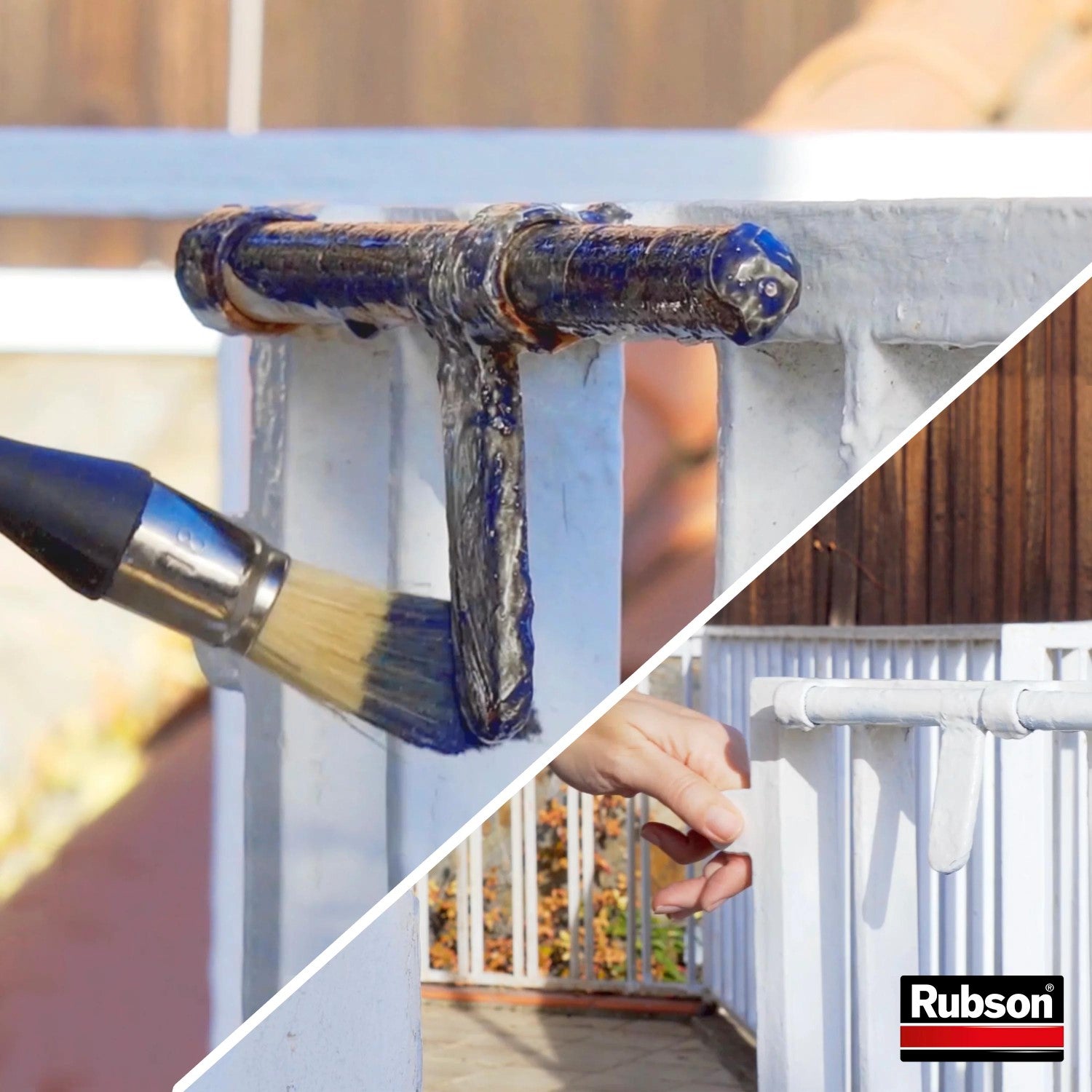 Rubson | Frameto Stop-Rouille (bidon 1 L) – Traitement anti-rouille pour intérieur et extérieur – Convertisseur de rouille à effet immédiat, peut être peint