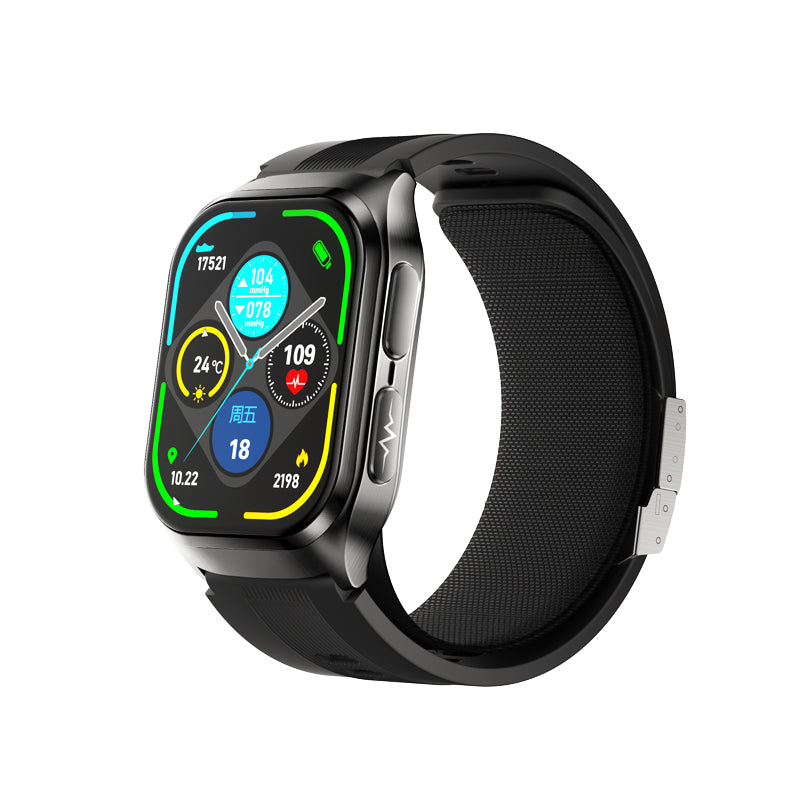 sanag Montre connectée G80S Surveillance santé par pompage pour glycémie, tension artérielle, acide urique, lipides – FC, ECG, SpO2, sommeil et suivi sportif haute précision