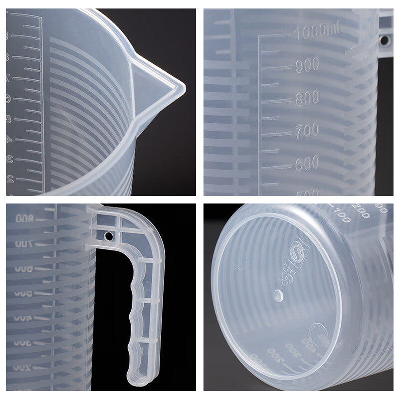 BJ Set de Tasses à Mesurer en Plastique, 3 Pièces, 500ml + 1000ml + 2000ml