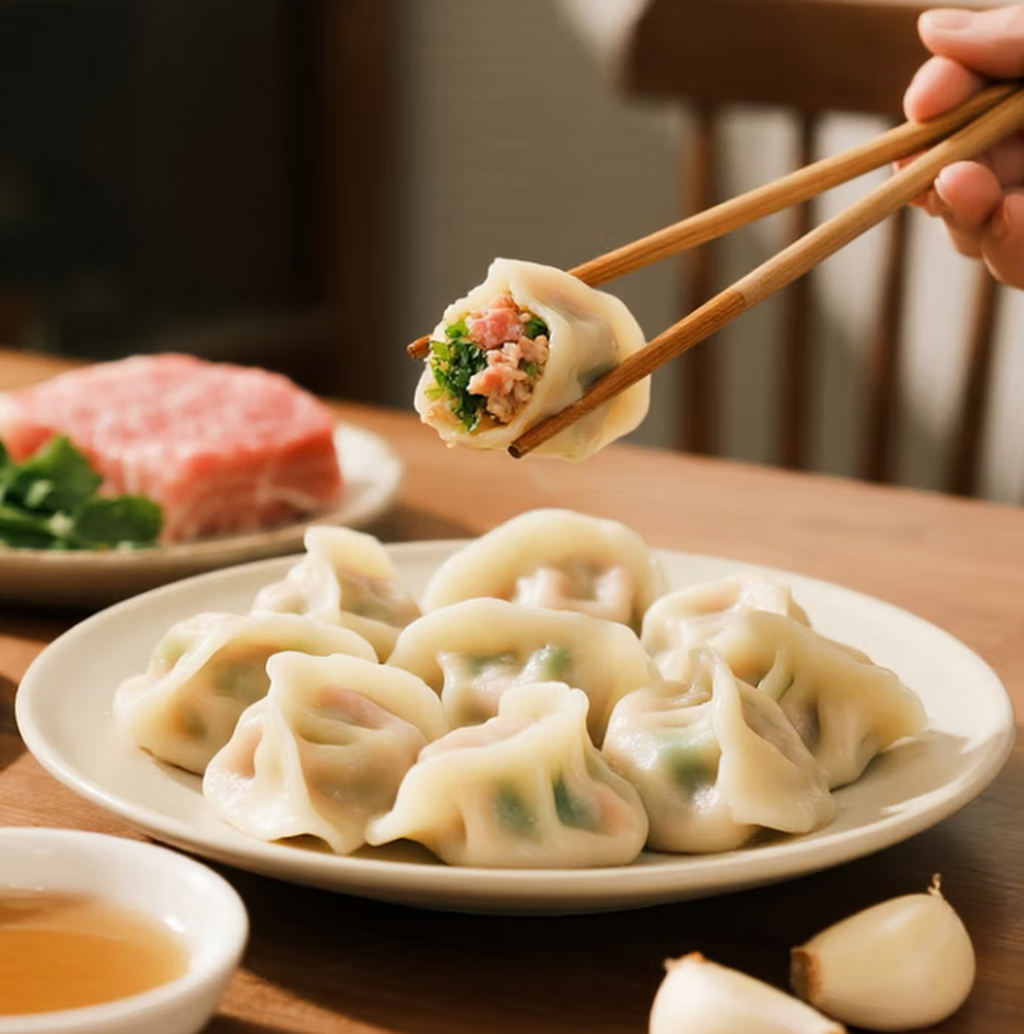 KUNG FU Raviolis au porc et à la bourse à pasteur - 400 g