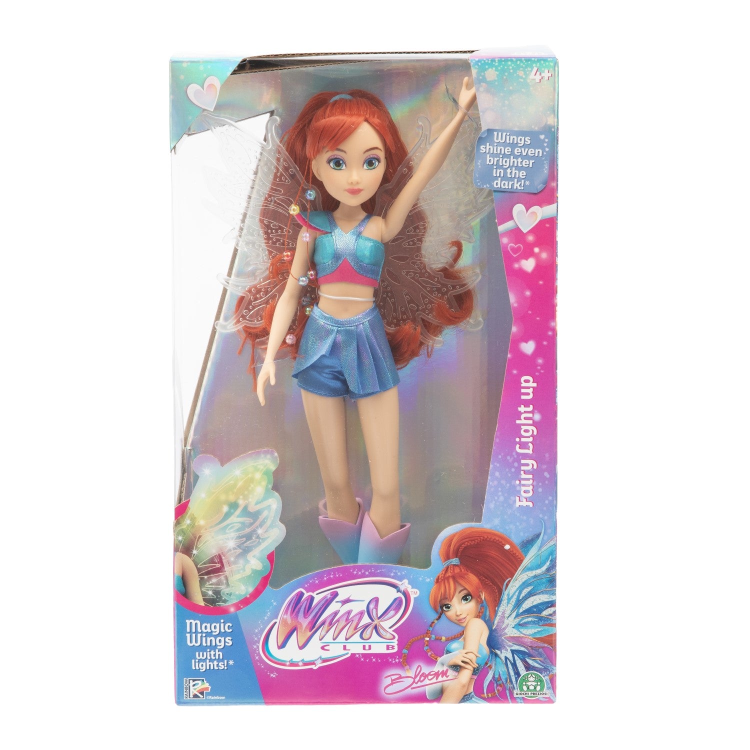 Winx Club Poupée articulée Winx avec ailes lumineuses, 26 cm, Modèle Bloom, 3 ans et plus, WNX781