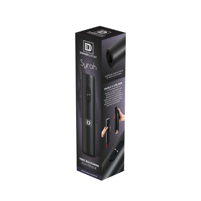 Durand Dupont Tire Bouchon Électrique Design Syrah Noir