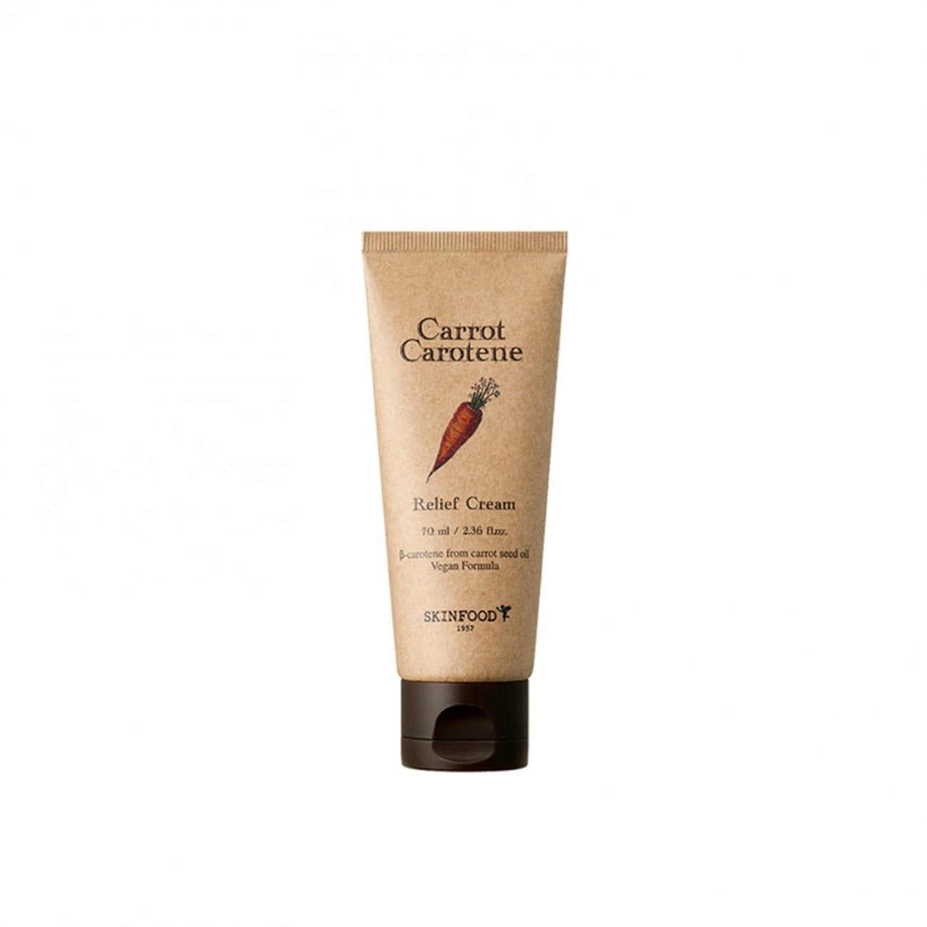SKINFOOD Crème Apaisante Carotte Carotène (Bêta-Carotène à Base d'Huile de Graines de Carotte) 70 ml