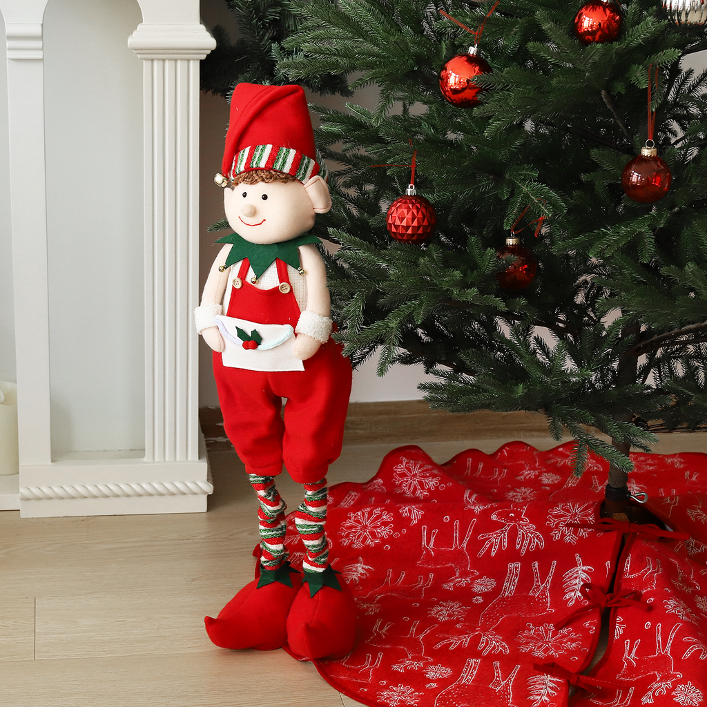 Lutin de Noël avec pieds à hauteur réglable - 48-70 cm