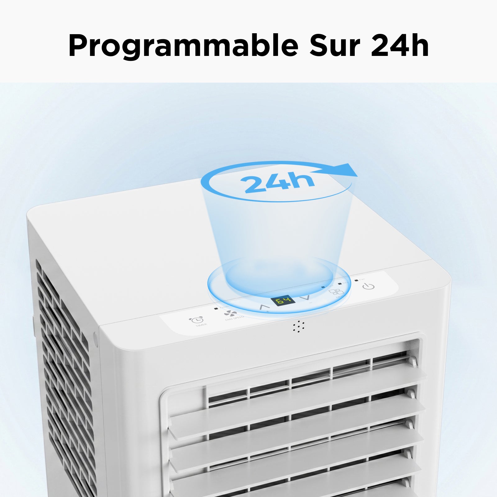 Climatiseur mobile TCL 9000 BTU, Mode 3 en 1 refroidissement / ventilateur / déshumidificateur, Refroidissement uniquement, Télécommande, Kit pour fenêtre coulissante inclus, Classe énergétique A.
