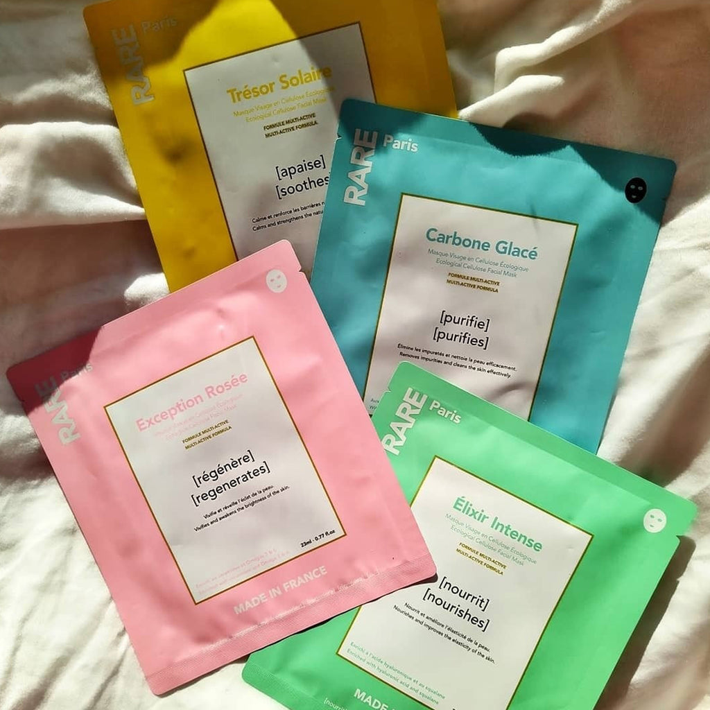RARE Paris Boîte de Masques Découverte (4 Feuilles)