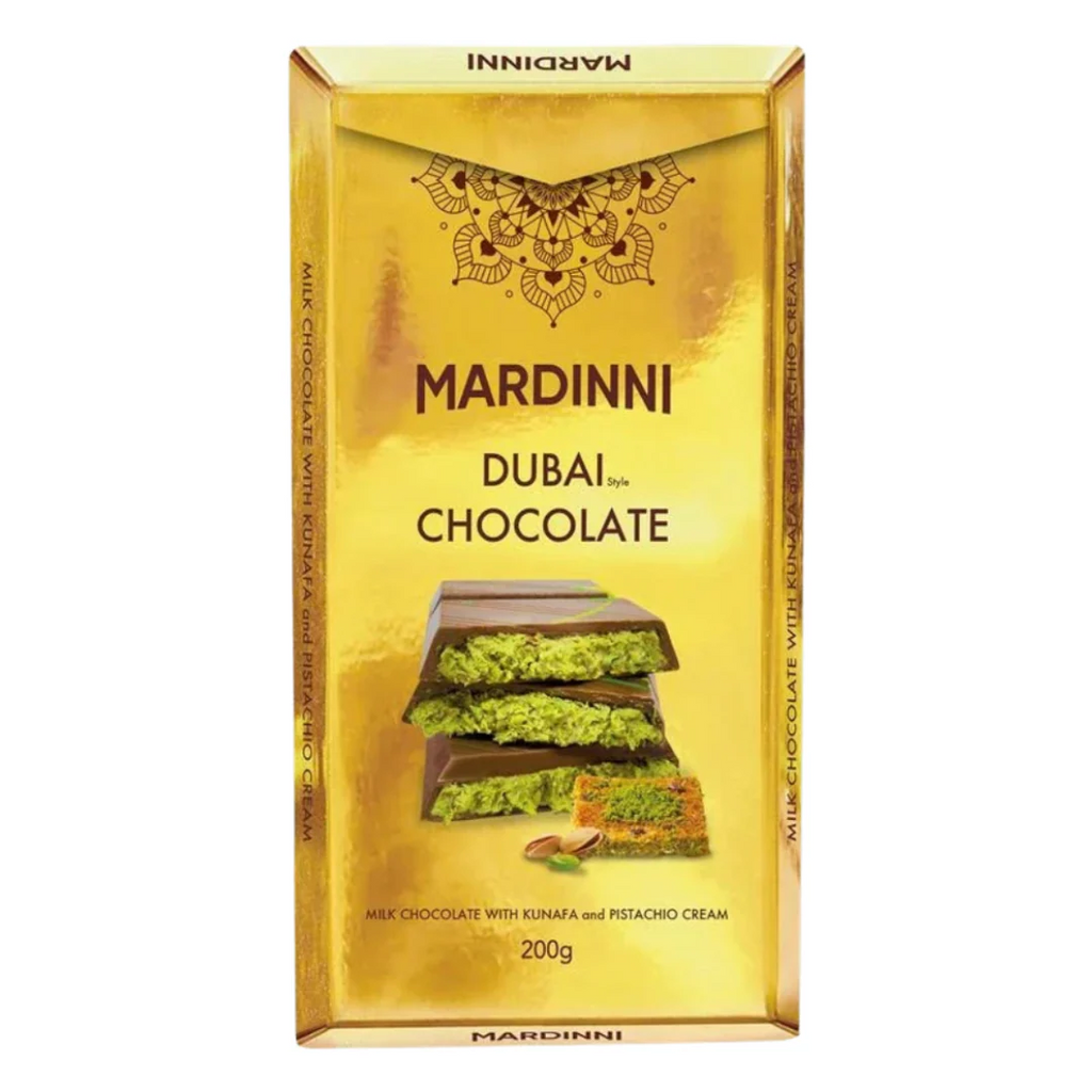 MARDINNI Chocolat de Dubaï au knafeh et à la crème de pistache 200 g