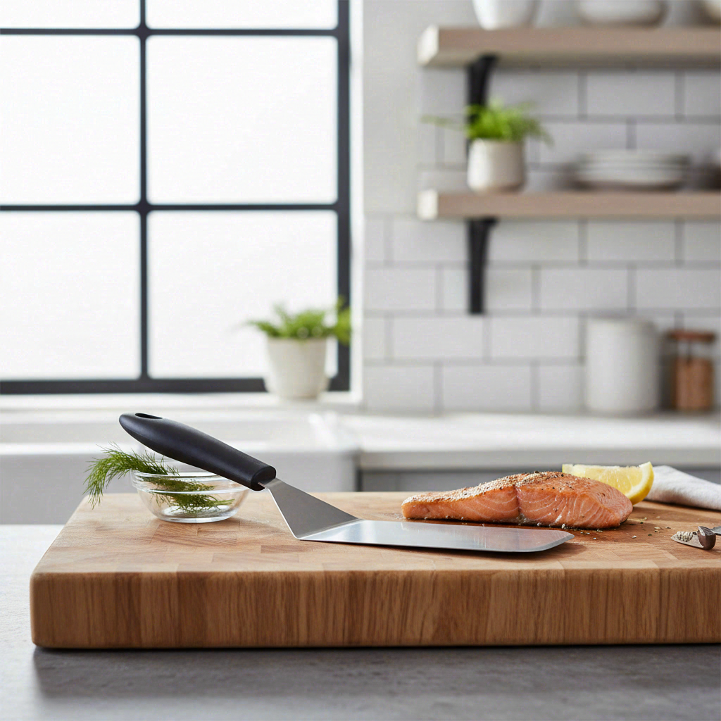 Neka Spatule pour plancha - Acier inoxydable