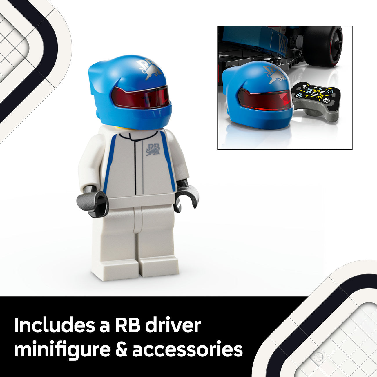 LEGO Speed Champions 77246 Ensemble de construction de voiture de course F1 Visa Cash App RB VCARB 01