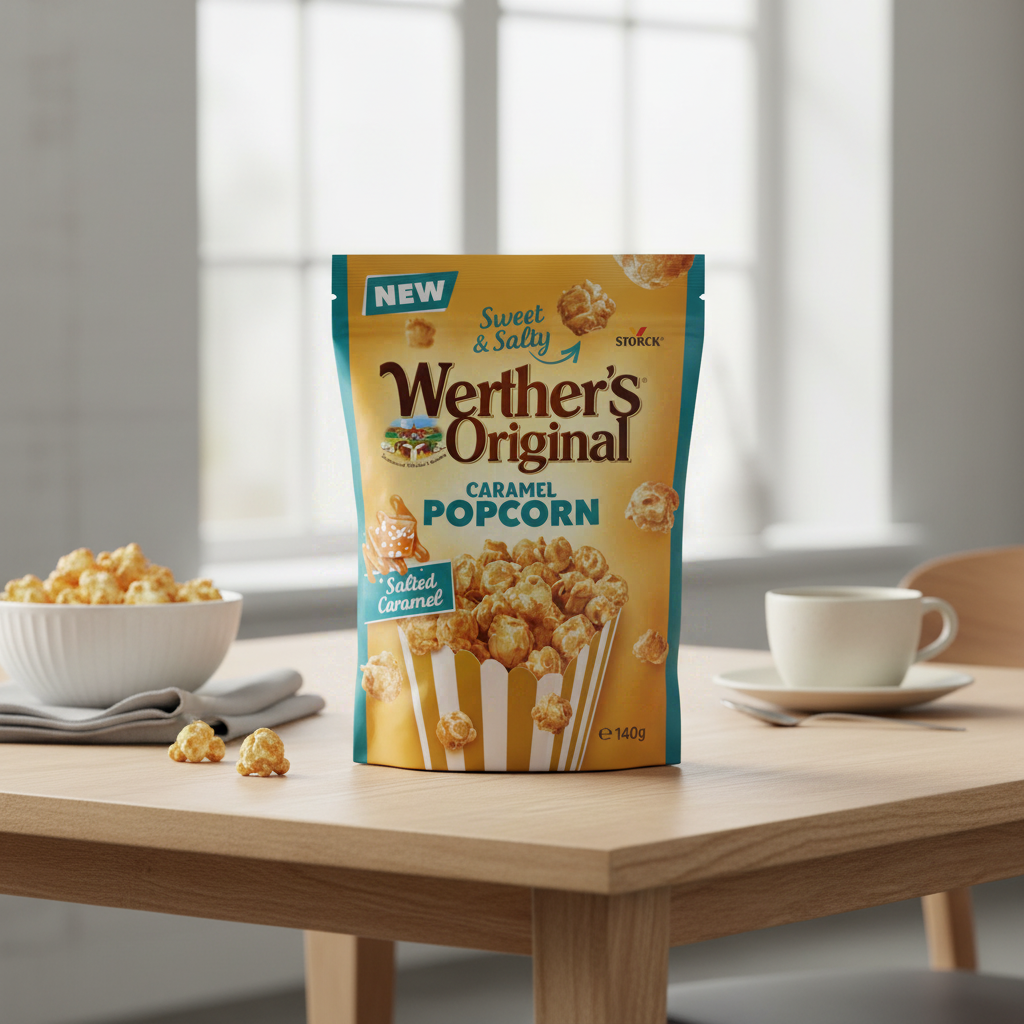 WERTHER'S Original Popcorn au caramel au beurre salé - 140 g