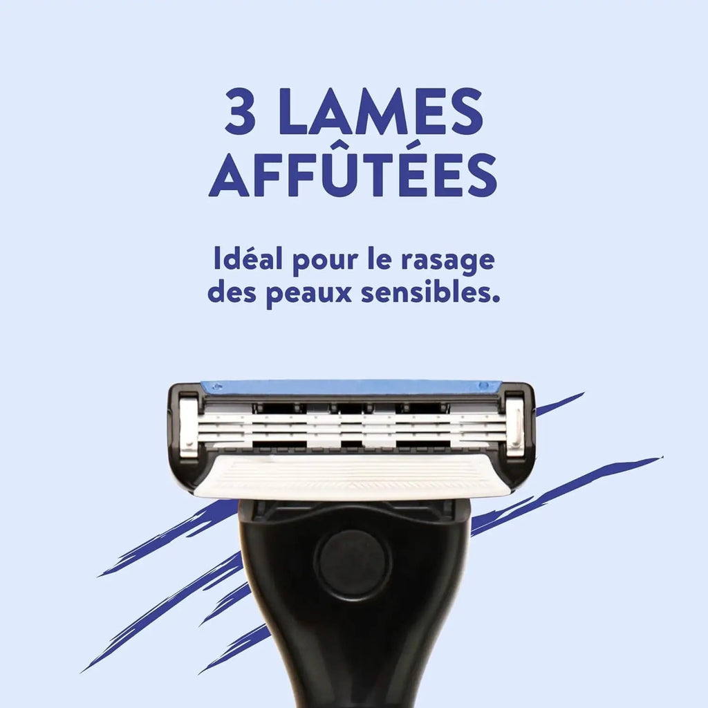 MONSIEUR BARBIER Recharges L'Ambitieux (Compatible Barbier) - Lot de 4 lames