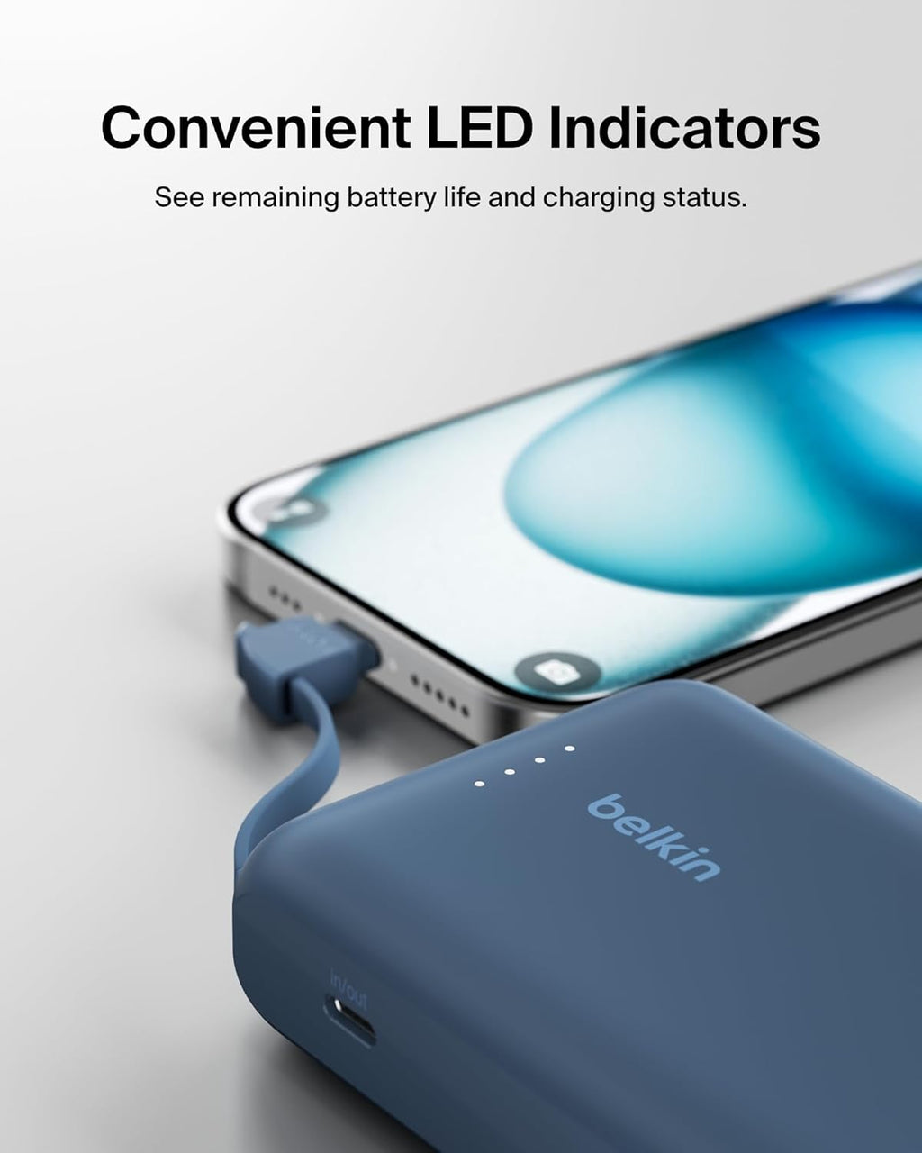 Belkin BOOST CHARGE Power Delivery Batterie externe 10 000 mAh - Bleu