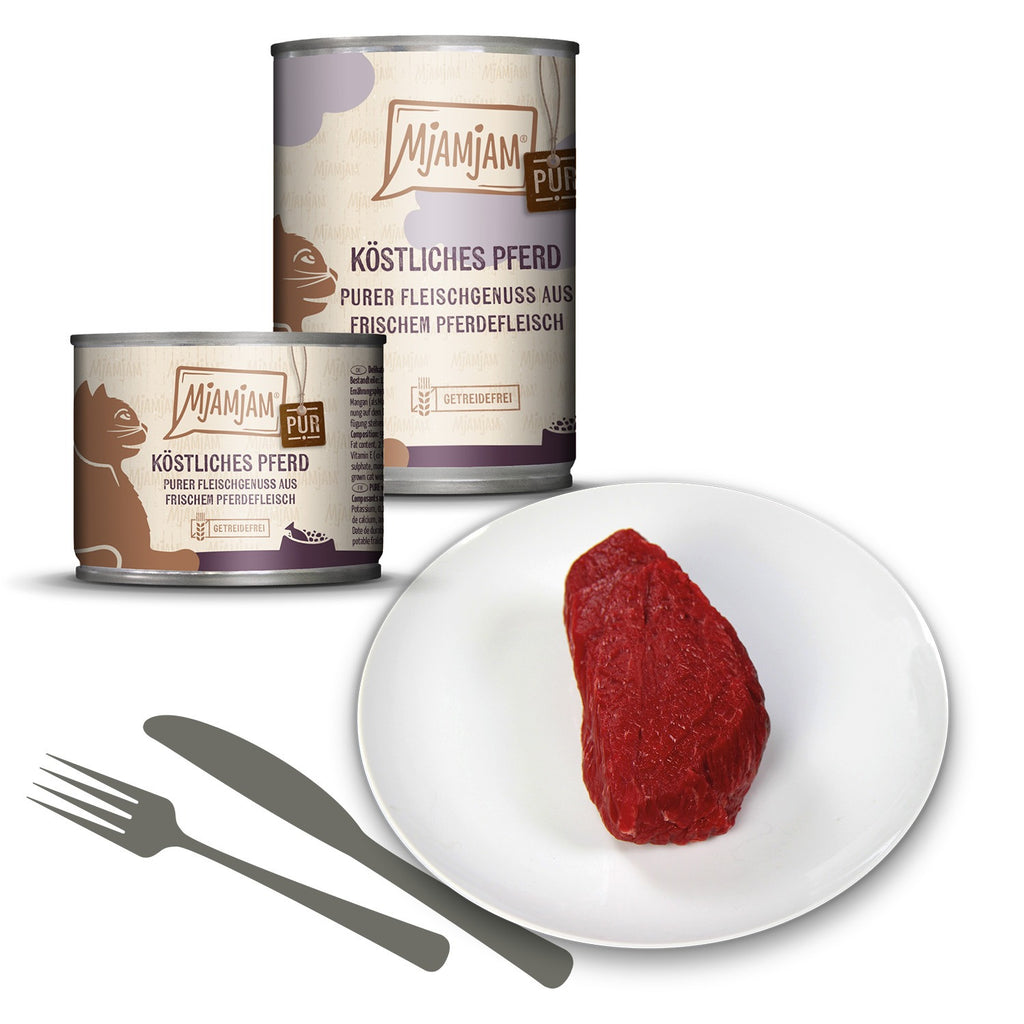 MjAMjAM Aliment humide pour chat Pur Cheval 200 g