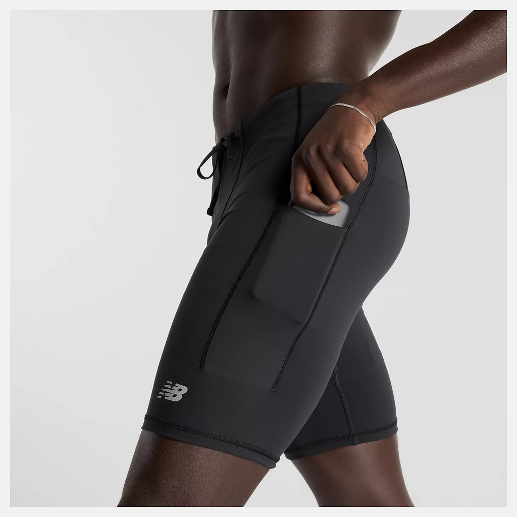 New Balance Legging mi-haut poche plate noir