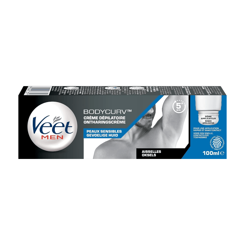 VEET Men - Crème dépilatoire - Aisselles - Peaux sensibles - 100 ml