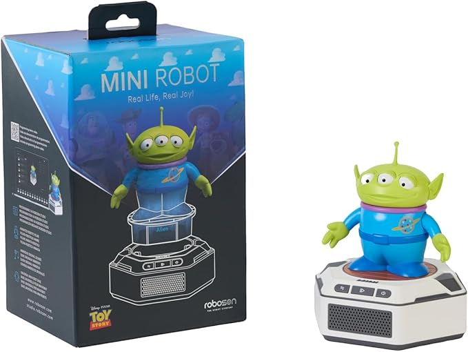Robosen Mini Robot Figurine de l'Alien Toy Story interactive avec voix, mouvements et lumières