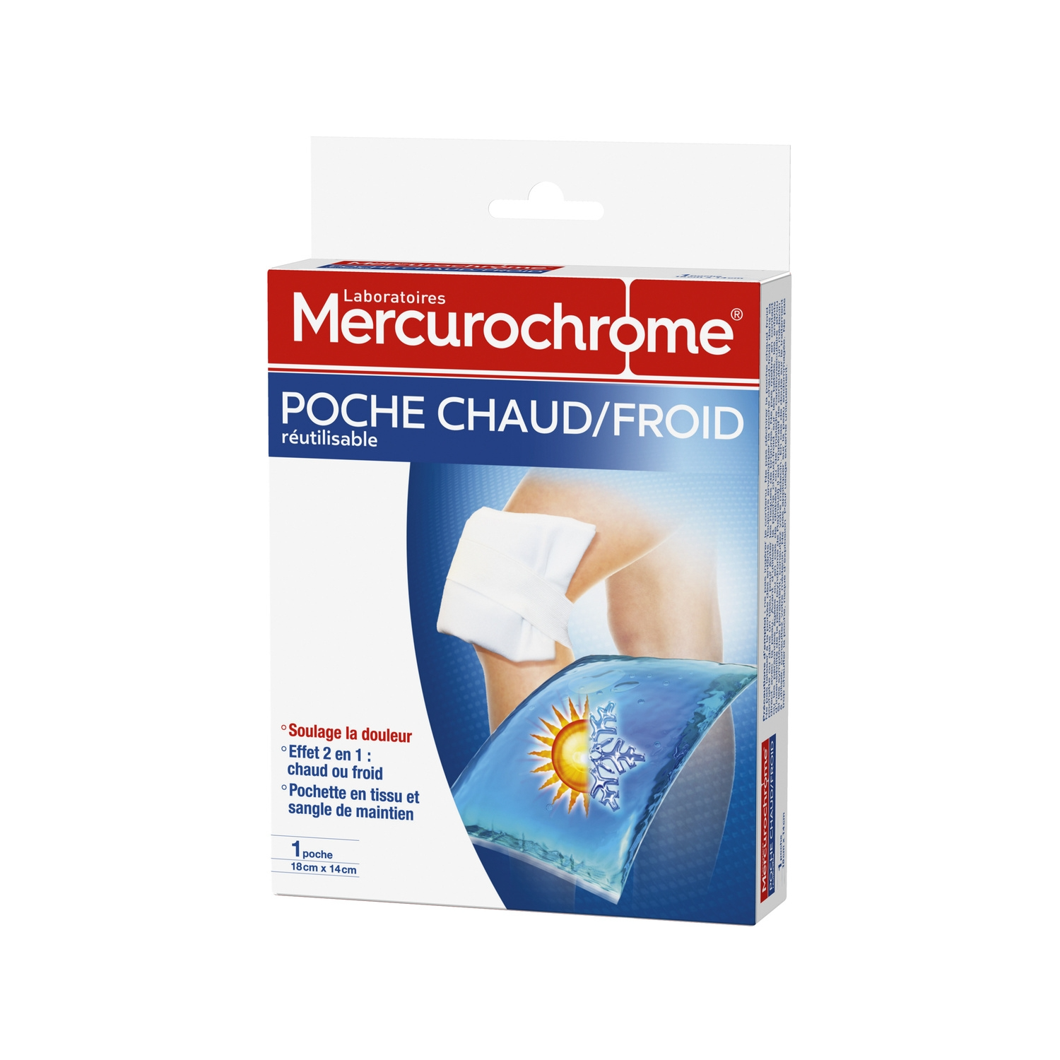 MERCUROCHROME Poche Compresse Chaud/Froid Réutilisable - 1 unité