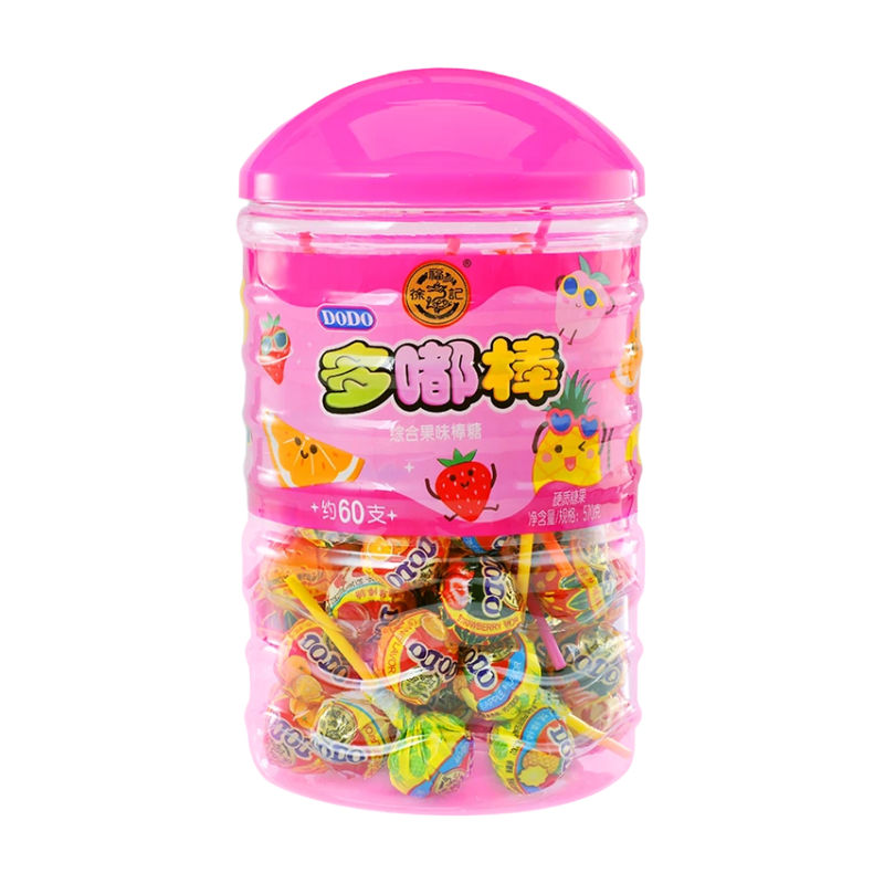 HSU FU CHI Bâtonnets de sucre d'orge saveur fruitée 570 g