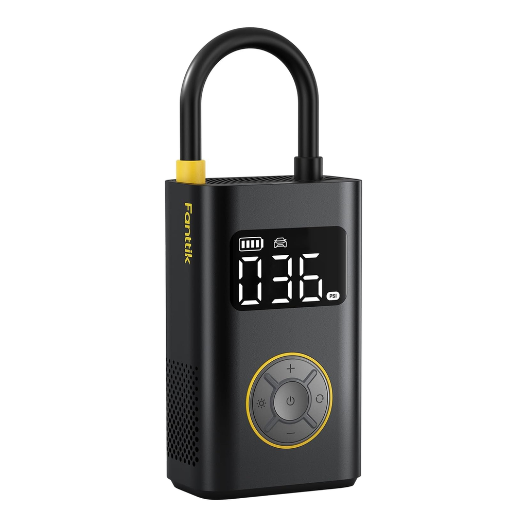 Fanttik X9 Pro Gonfleur de pneus portable, gonflage rapide 1 min, manomètre numérique pour pneus, compresseur d’air 150 PSI pour voitures compactes, vélos électriques, motos et ballons