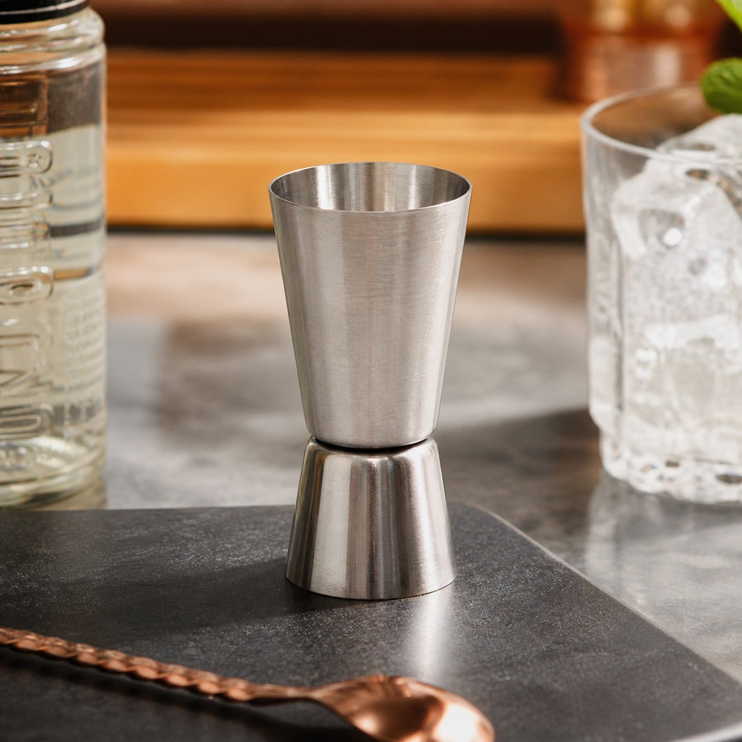 Verre doseur en acier inoxydable 8 cm