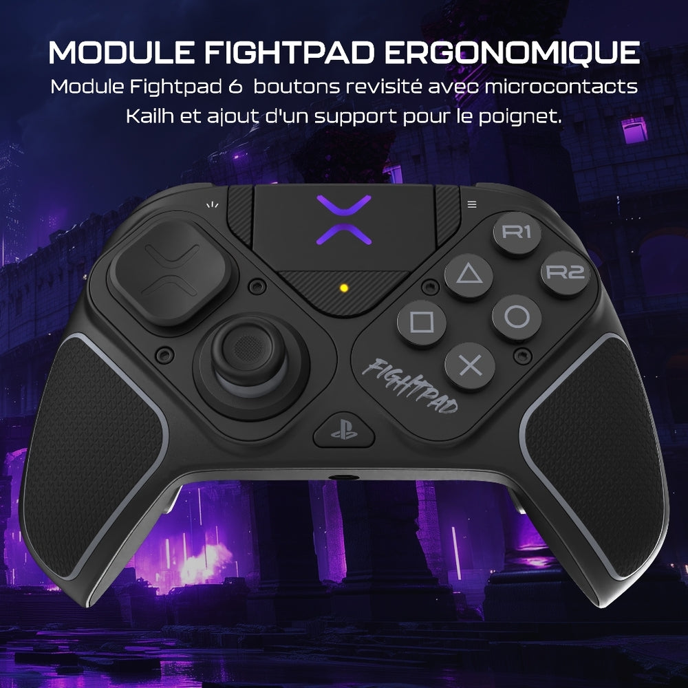 Turtle Beach Victrix Pro BFG Reloaded Manette esport modulaire Sans fil - Sticks Anti-Drift & Module Fightpad 6 boutons - PC, PS5 (Licence officielle PlayStation) - Noir