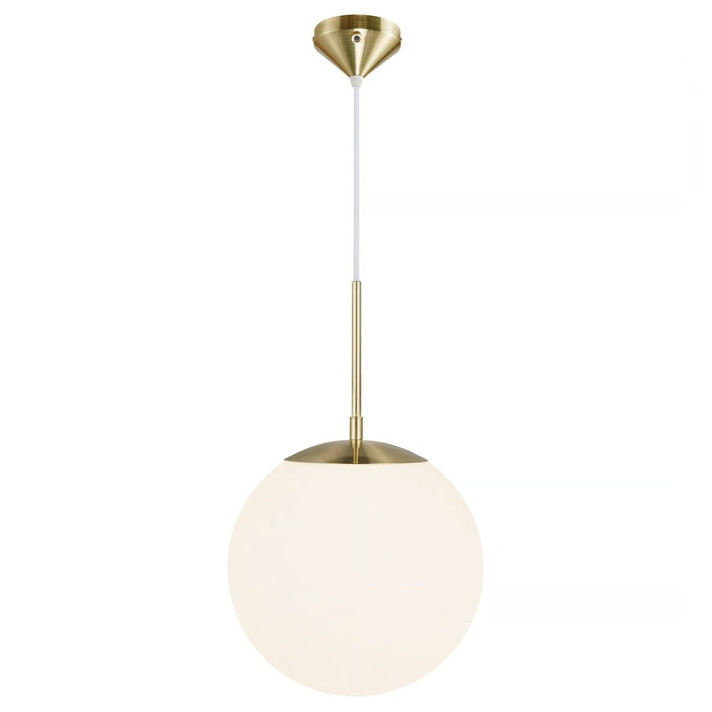Suspension GRANT 25 verre et métal laiton IP20 E27 - Nordlux, Intérieur