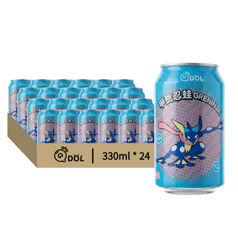 QDOL Boisson pétillante sans alcool Pokémon saveur Ginger Apple Totte 330 ml x 24