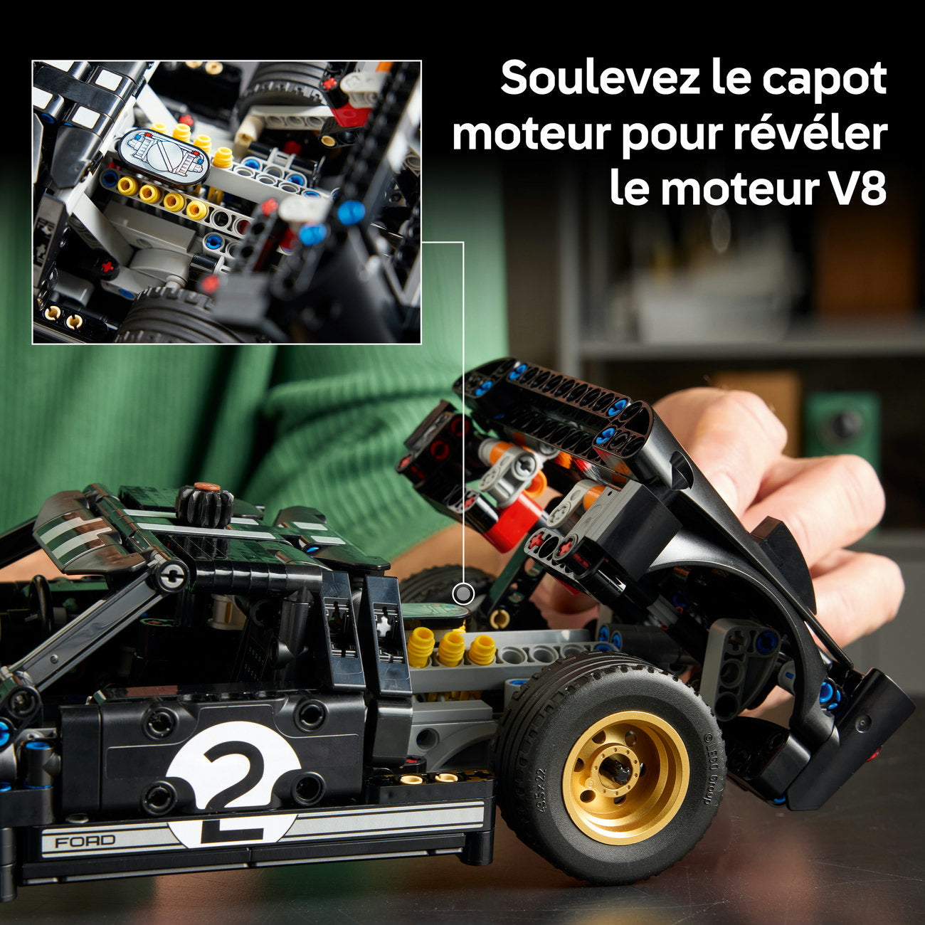 LEGO Technic 42223 La voiture de course 1966 Ford GT40 MKII