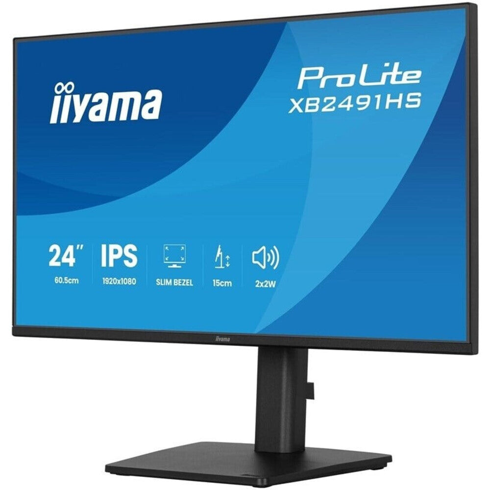 iiyama ProLite XB2491HS-B1 - Moniteur FHD 23,8" (1920 x 1080, Full HD, VA, LED, Support réglable en hauteur, Haut-parleurs, Noir)