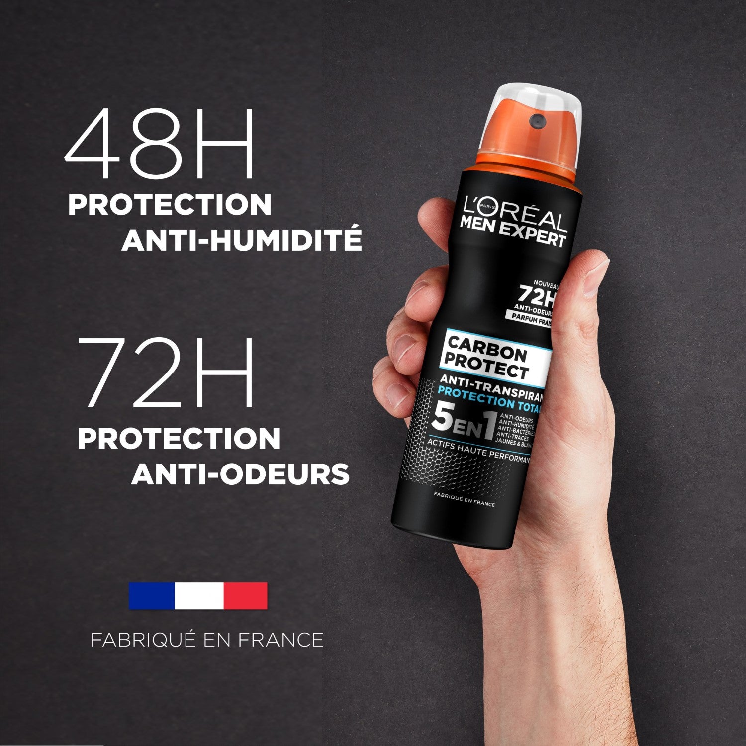 L'Oréal Paris Men Expert Spray Anti-Transpirant Carbon Protect 5-en-1 150ml