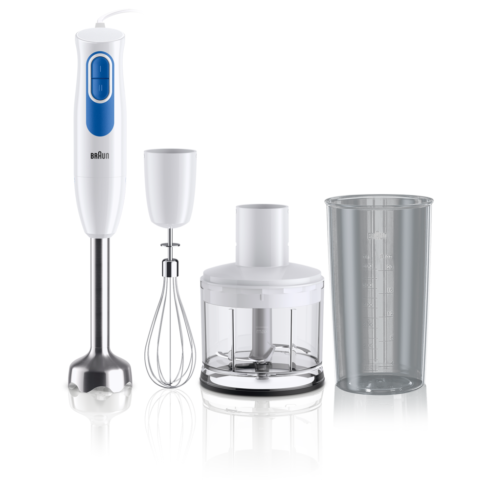 BRAUN MultiQuick 2, Pied Mixeur 600W, MQ20.236M, Blanc