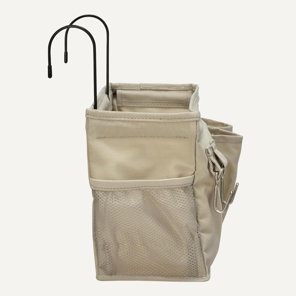 ANQI Organisateur de rangement suspendu de chevet, 4,72 x 14,57 x 7,87 in, Lin, Gris foncé