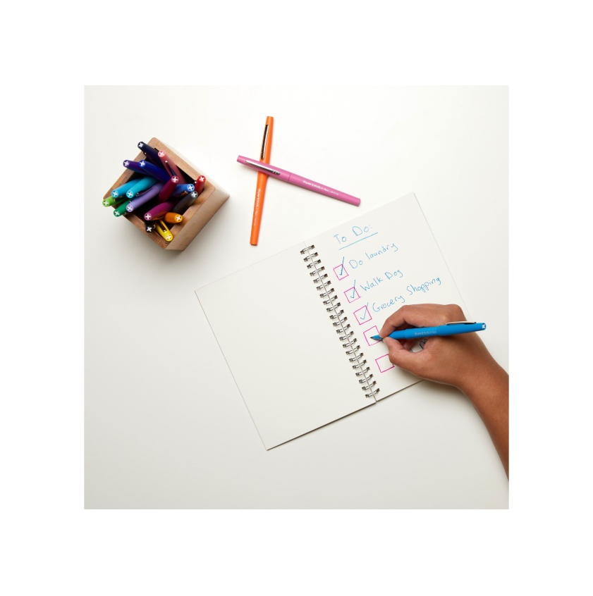 Paper Mate Flair Lot de 6 feutres de couleurs rétro assorties