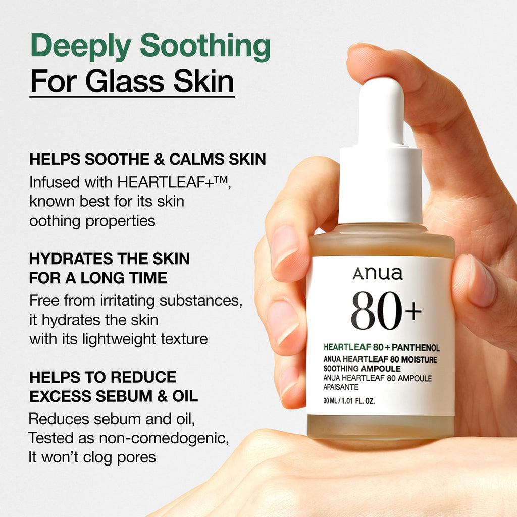 ANUA Ampoule apaisante à l'herbe du cœur 80 % d'humidité 10 ml