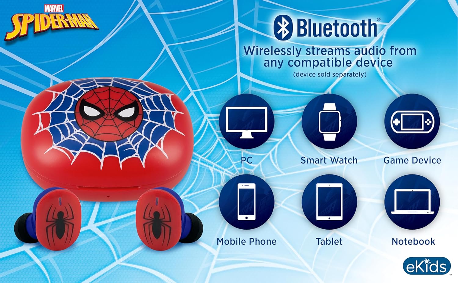 Écouteurs sans fil Spider-Man